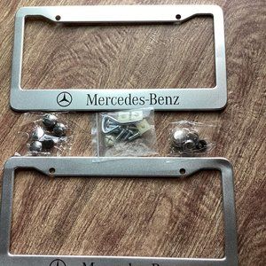 2pk metal Mercedes Benz tag holder